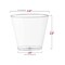 Crystal Clear Plastic Disposable Party Cups - 5 oz. (500 Cups)